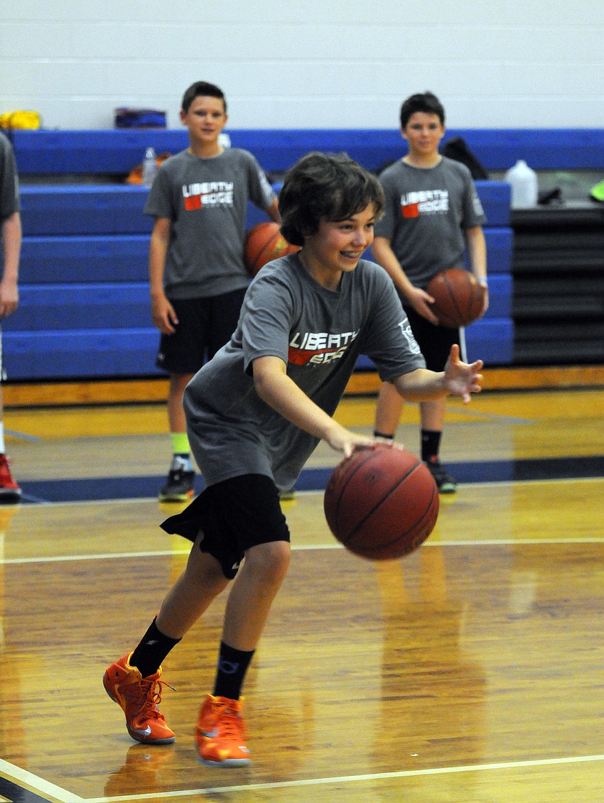 Fourteen-year-old Joe Kelley plays basketball for Sarasota Christian.
