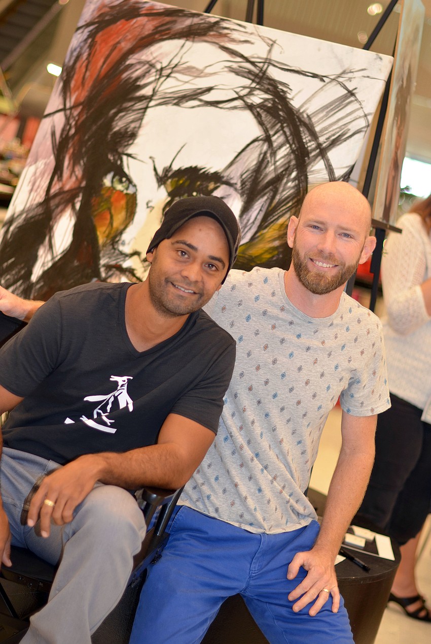 Artists Javo Rodriguez and Zach Gilliland