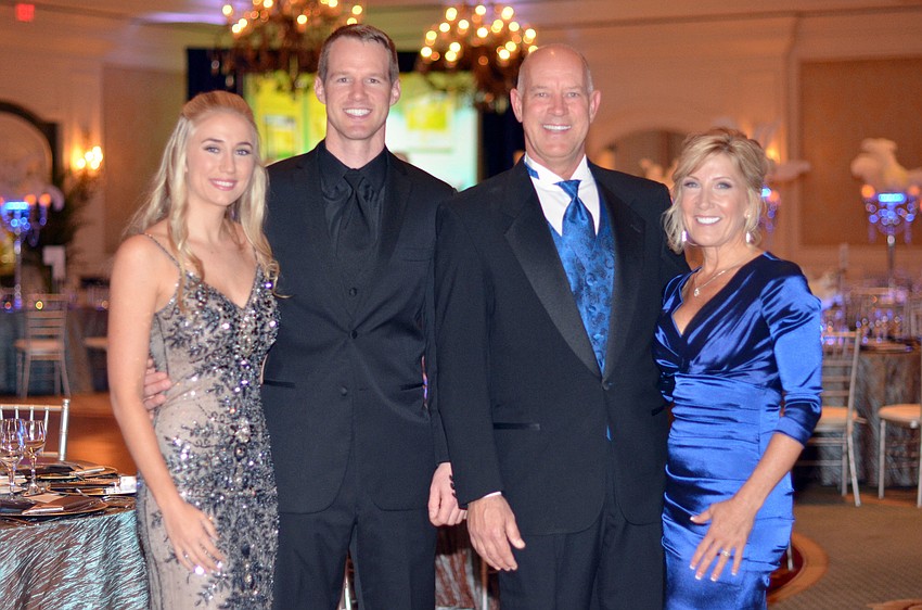 Jamie Schwartz and Shaun Gurley with David and Chairwoman Sandy Gurley