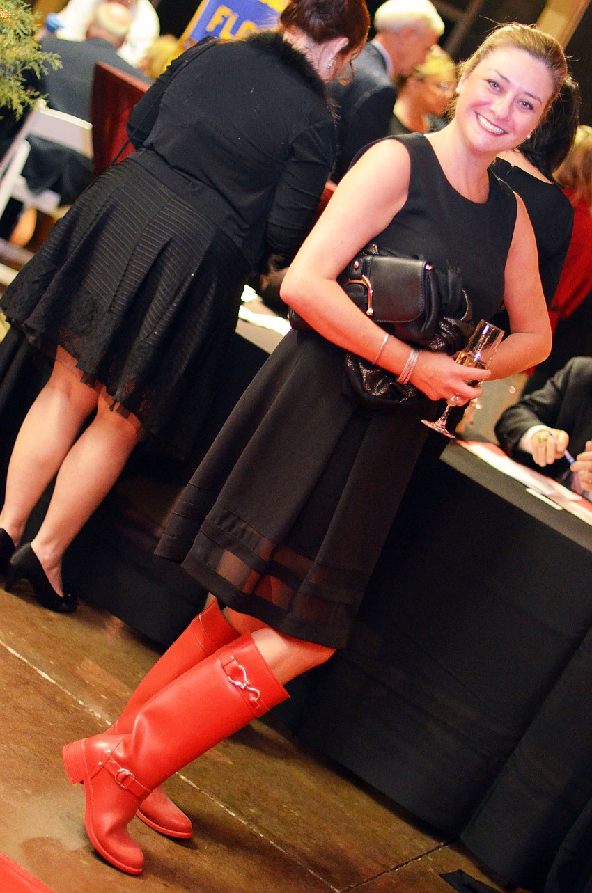 Jessica Ortiz dresses weather chic at Uncorked at Lakewood Ranch.