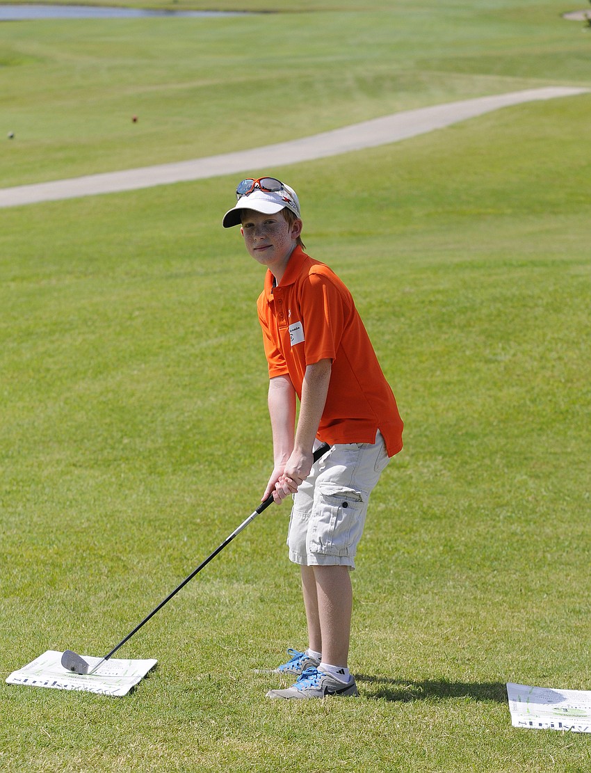 Ten-year-old Cooper Rennie’s favorite part of camp was putting.