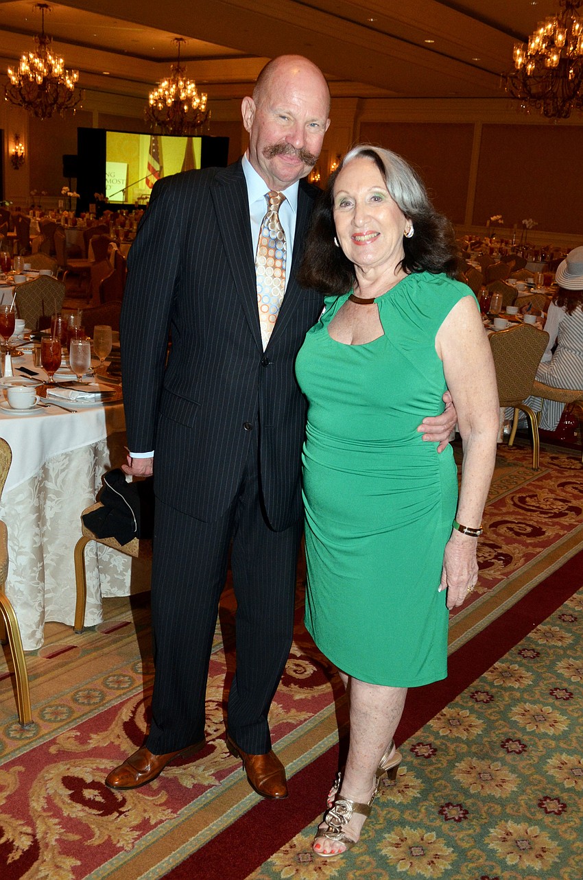 Doug Crossan and Chairwoman Marilyn Benzer