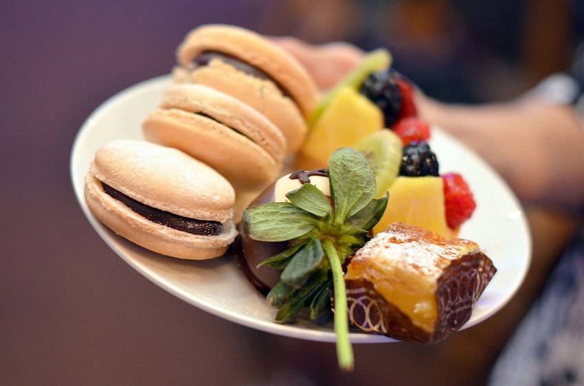 A plate full of desserts at Keeping the Dream Alive.