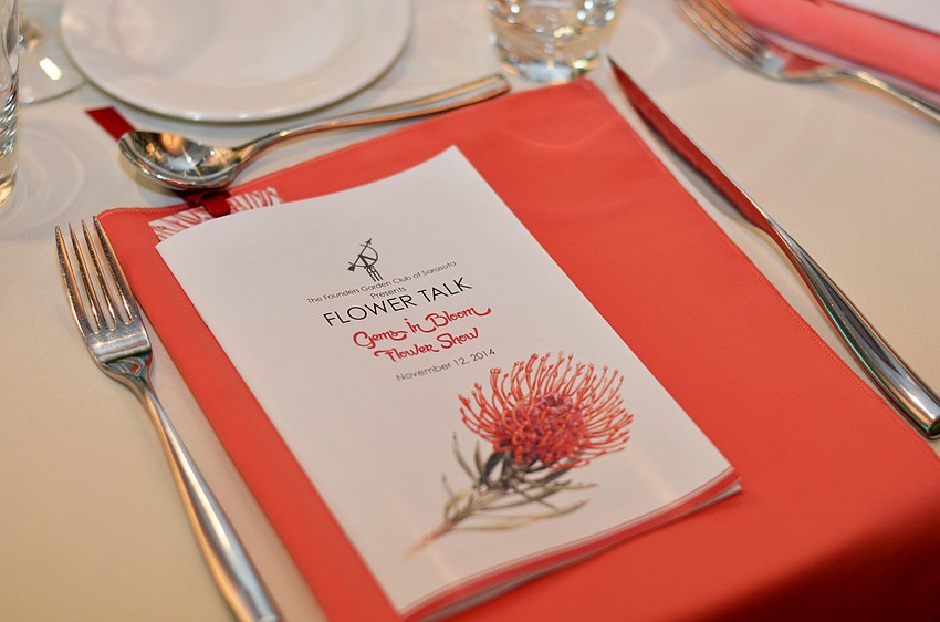 The Founders Garden Club of Sarasota hosted Flower Talk: Gems in Bloom Flower Show Wednesday, Nov. 13, at The Francis.