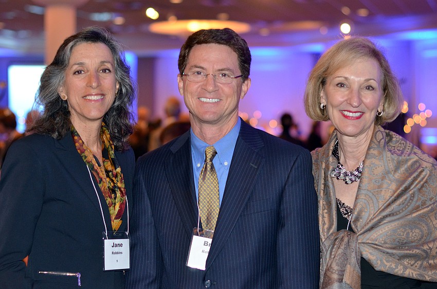 Jane and Brad Robbins with Judy Cahn
