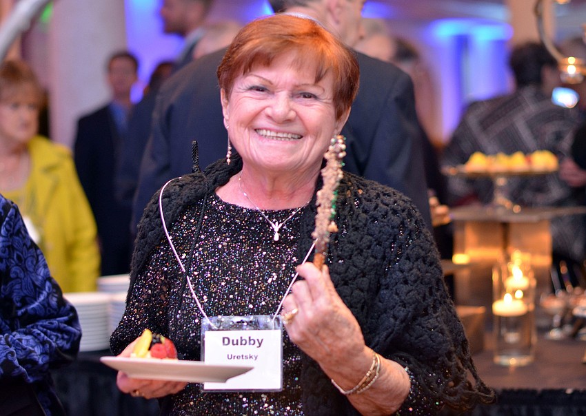Dubby Uretsky enjoys the dessert buffet at Keeping the Dream Alive.