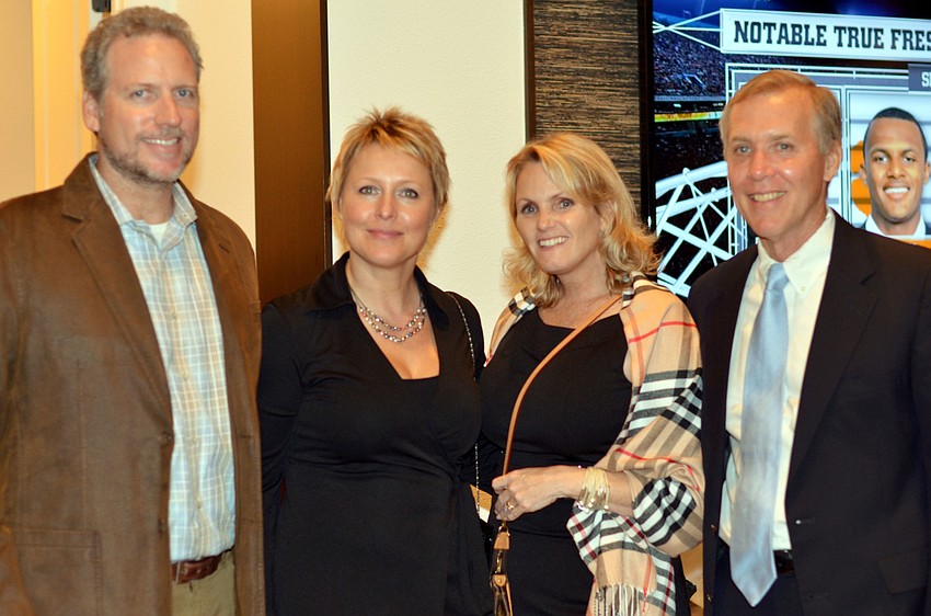 Eric Swatek and Marcela Serio with Dawn and David Merrill