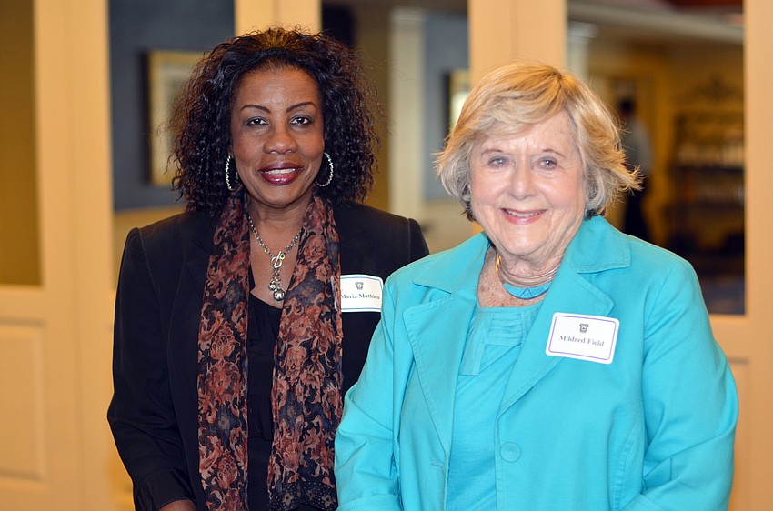 Maria Mathieu and Mildred Field