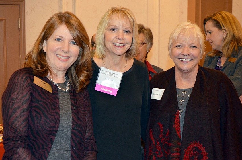 Stacy Pinkerton, Jan Miller and Kathryn Shea