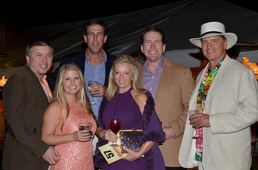 Jesse and Katie Biter, R.J. LeMieux, Crystal and Dr. Bill Lahners and Brent Hamill