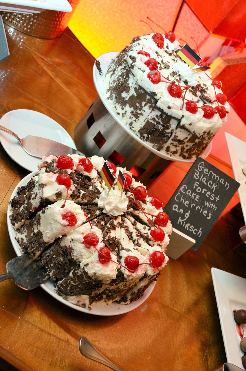 A buffet featuring desserts from around the world was offered to guests at Dream Makers Ball.