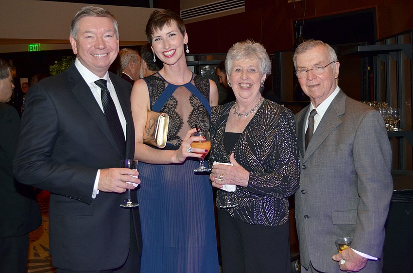 Bob and Felicity Stack with Eileen and John Hampshire