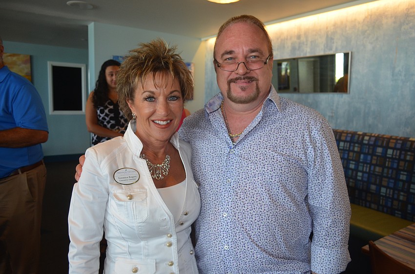 Veronica Rogers, of Freedom Village, and Scott Cessna, of DLC Travel