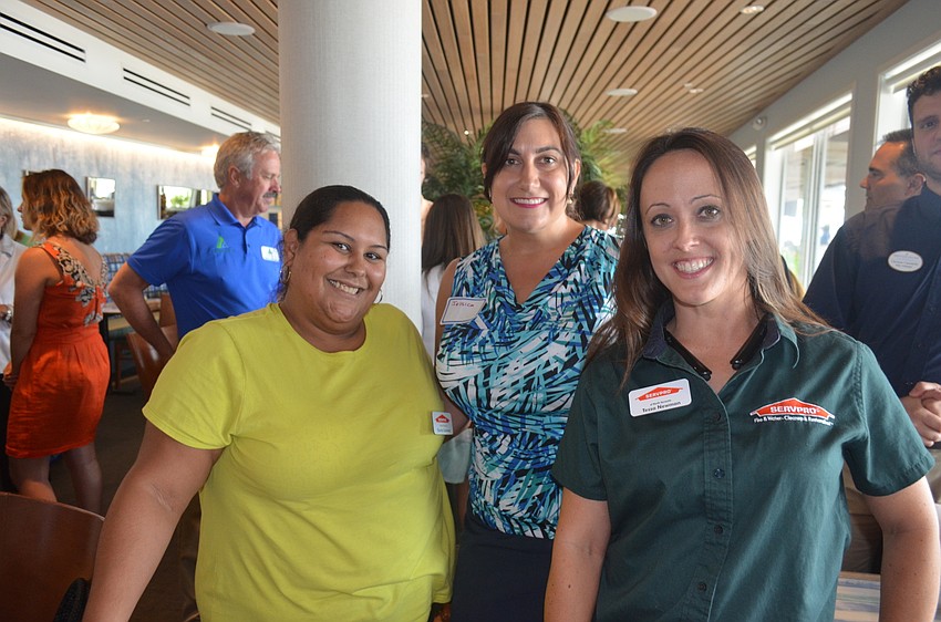 Charity Cutroneo, of SERVPRO of North Sarasota, Jessica Southwick, of AAA Payroll Service, and Tessa Newman, of SERVPRO of North Sarasota