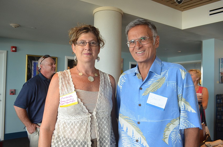 Amanda Escobio, of Sea-renity Spa and Boutique, and Steve Gianopolus, of Design 2000