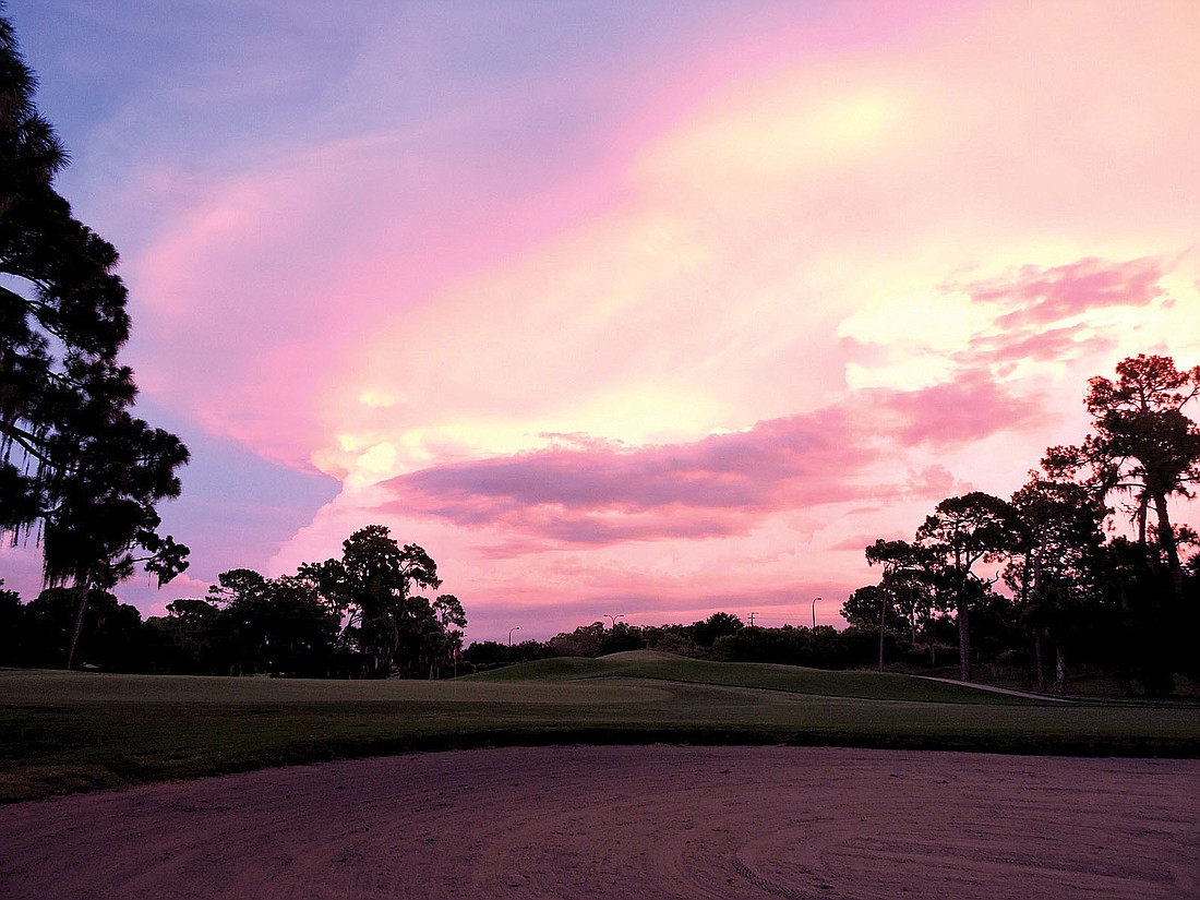 Cecily Schneider submitted this sunset photo, taken on the TPC Prestancia golf course.