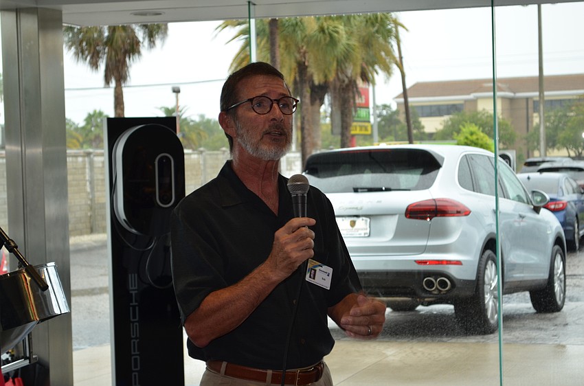 Goodwill Manasota President and CEO Bob Rosinsky addresses guests.