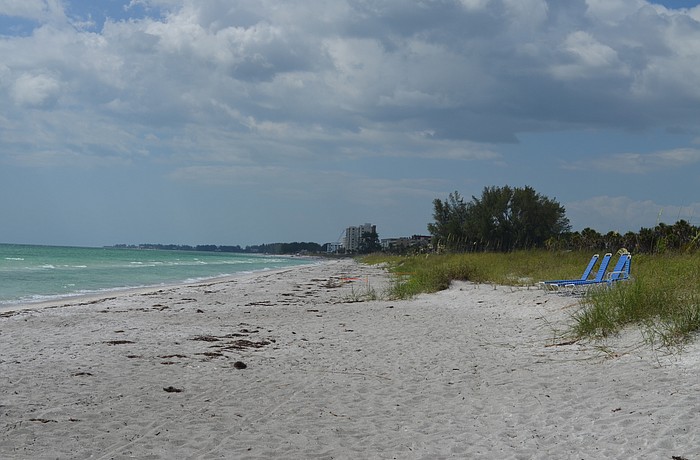 Portions of the middle portion of Longboat Keyâ€™s shoreline will see sand come to the shore via dump trucks first. (File photo)