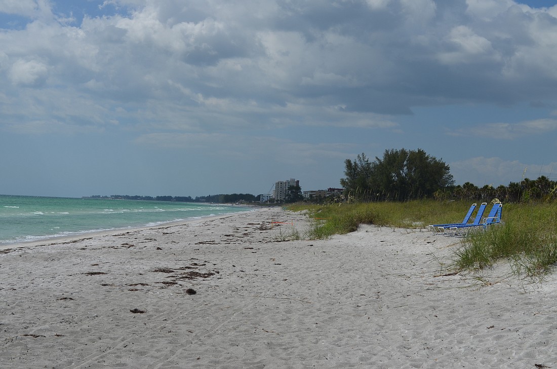Portions of the middle portion of Longboat Keyâ€™s shoreline will see sand come to the shore via dump trucks first. (File photo)