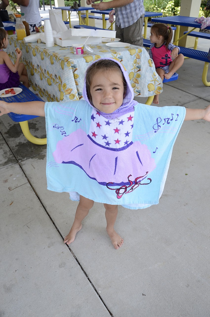Stella Guido, 4, shows off her ballerina robe.