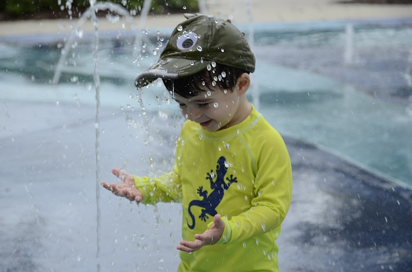 Aaron Jawitz, 2, sports his 