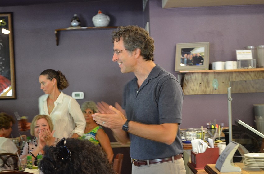 Rabbi Brenner Glickman explains the origins of the wines that were selected for the event.