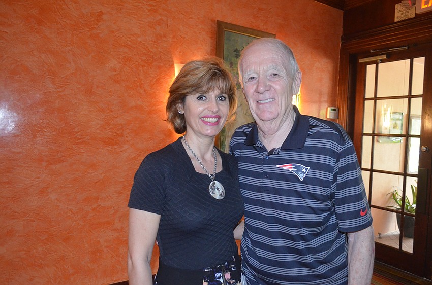 Amore Assistant Manager Liana Vitorino and Tom Parris