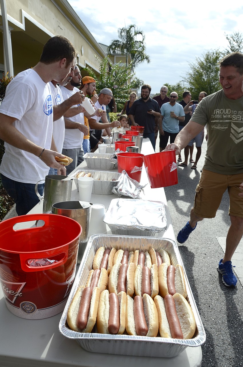 Wolves Head owner John Breiner jokingly passes along a 