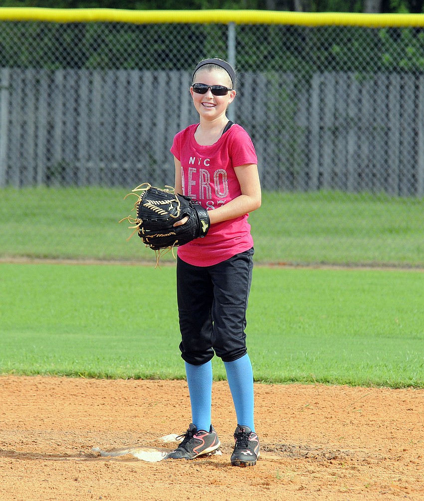 Twelve-year-old Amber Nordland enjoyed the different drills.