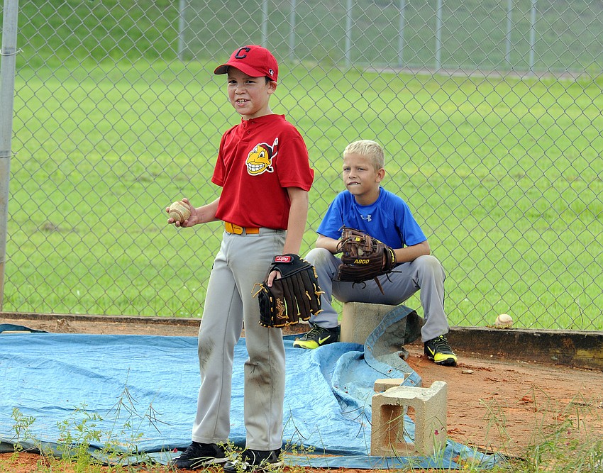 Rowlett Elementary fourth-grader Matthew Novarro pitches for Cal Ripken Baseball at Heritage Harbour.