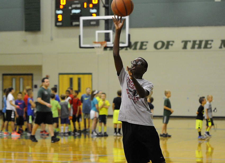 Romeo Daniels enjoyed working on his shooting during this year’s camp.