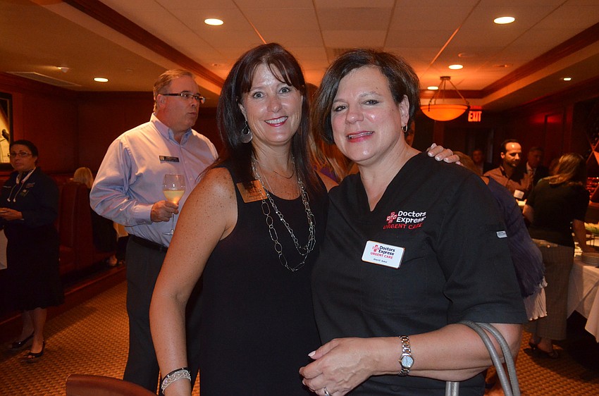 Tammy Halsted, of Florida Vacation Connections, and Sherrill Sokol, of AFC Doctors Express