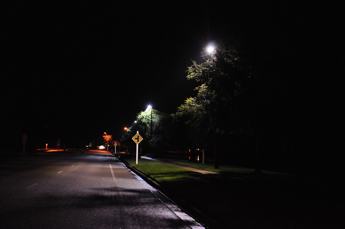 Lakewood Ranch Town Hall's operations department is testing out three LED light tones at six streetlights near the intersection of River Club and Lakewood Ranch boulevards.