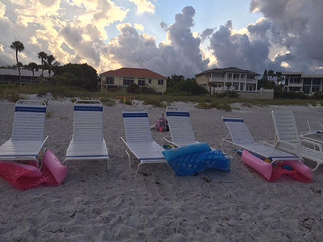Longboat Key Turtle Watch reported lounge chairs that blocked a nest and the ability for sea turtles to make it to the Gulf July 15.