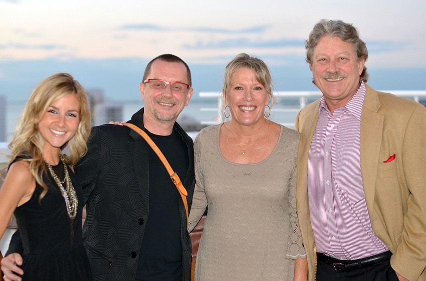 Sara Sardelli and Iain Webb with Nancy and Bob Plummer