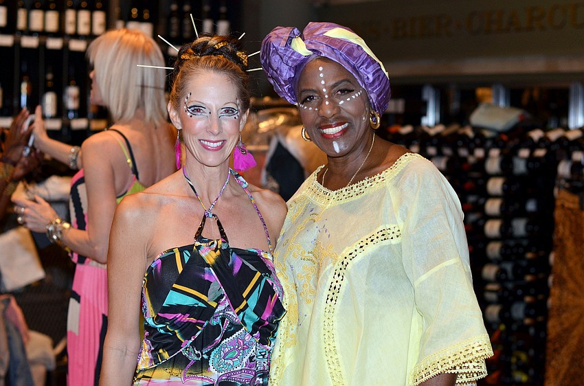 Style show models Heather Clark and Margie Lee