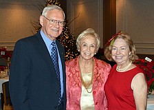 Stan and Alma Abshier with Chairwoman Sherry Wheeler
