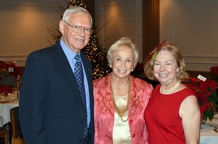 Stan and Alma Abshier with Chairwoman Sherry Wheeler