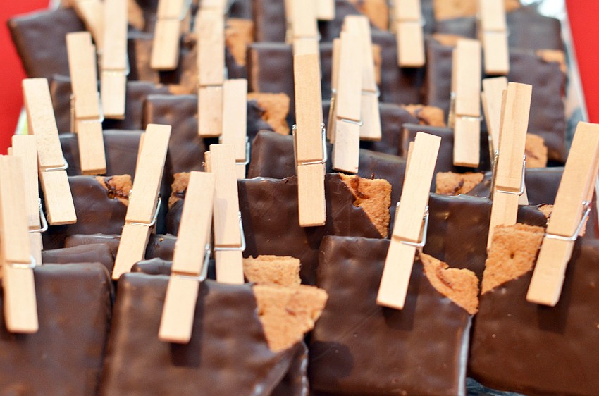 A dessert buffet was one of the many attractions at Christmas in Candyland.