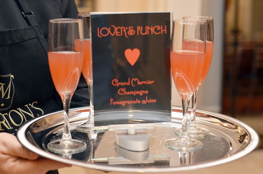 Guests enjoyed the signature drink â€˜Loverâ€™s Punchâ€™ at the event.