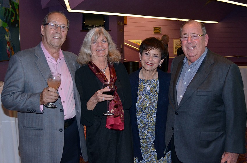 Fran and Barbara Misantone with Sheila and Merrill Wynn