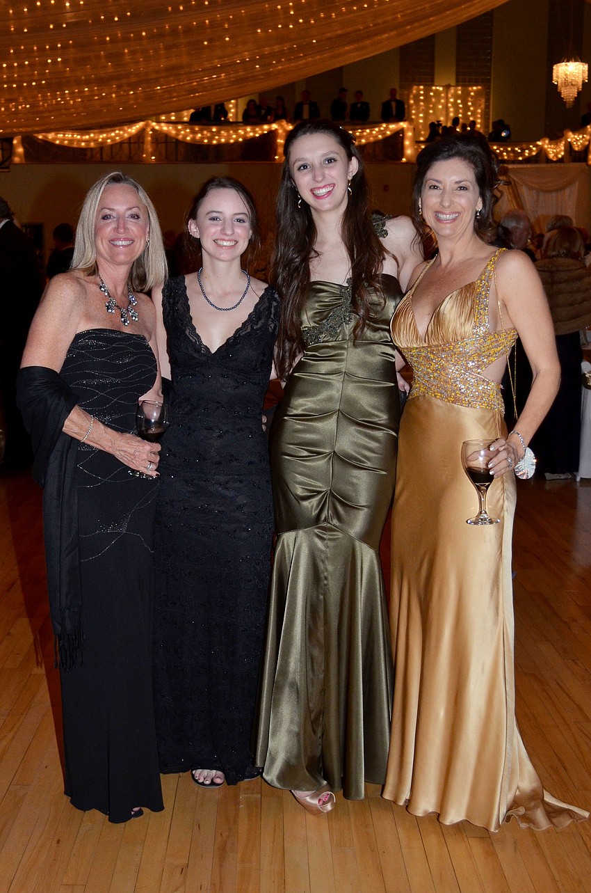 Tracy and Gianna DeRamo with Sydney and Donna Koffman