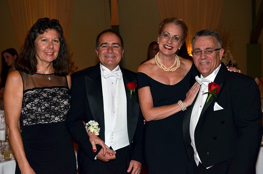 Elizabeth and Andrew Shabetai with Pam and Mike Lonas