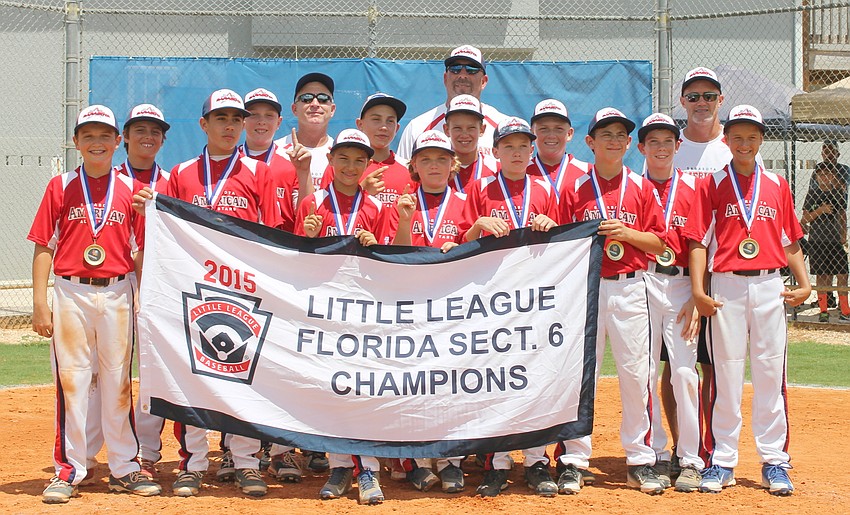 The Sarasota American 11-and 12-year-old All-Stars earned a berth in the Florida State Tournament after winning the Section 6 title.