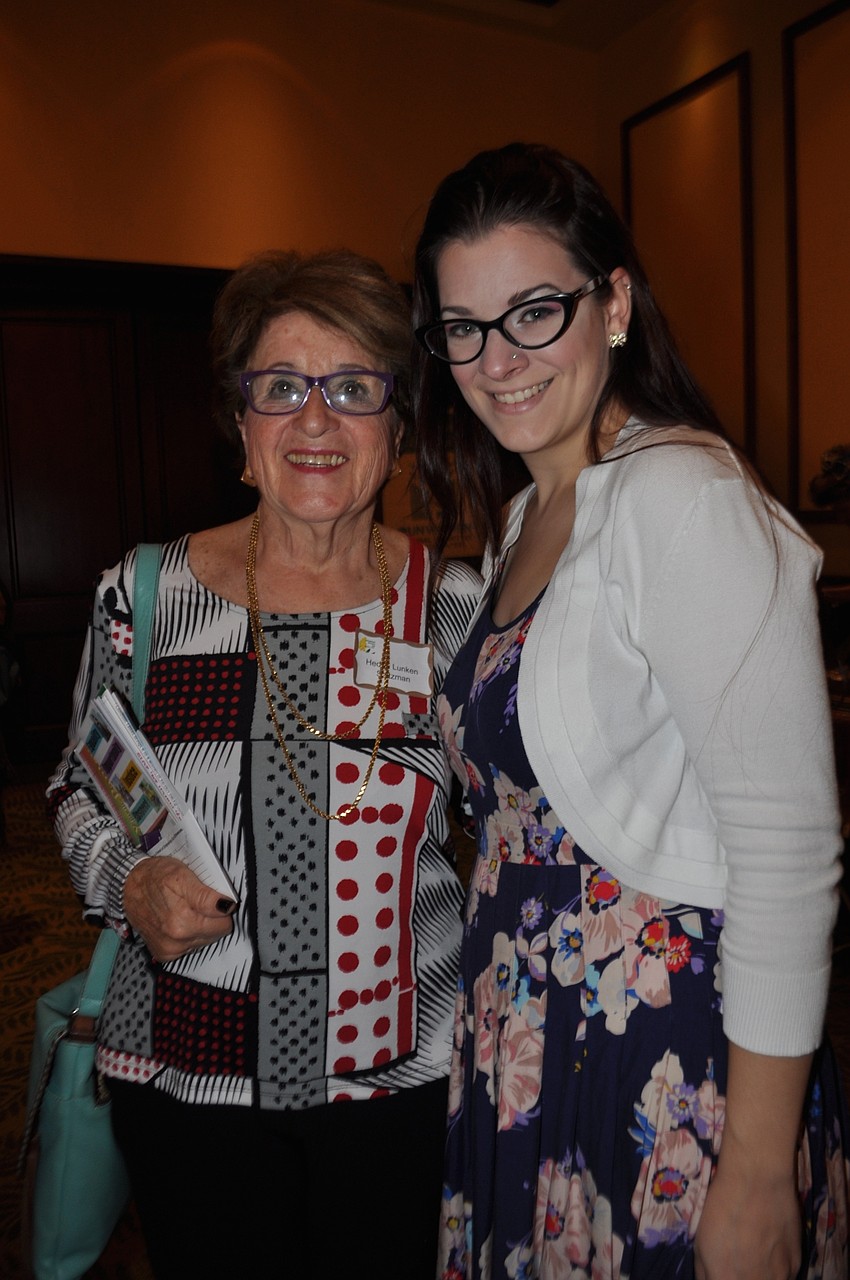 Hedria Lunken Saltzman and Mimi Fleck represent the Florida Creativity Alliance.