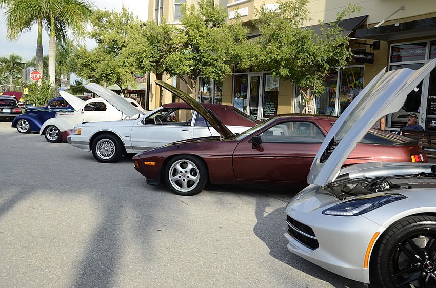 Around 40 cars were displayed at Wednesday night's car show.