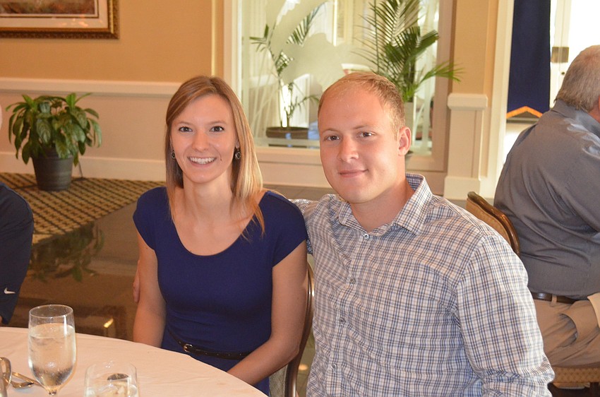 Scholarship recipient Amanda Peebles and Lucas von Borstel