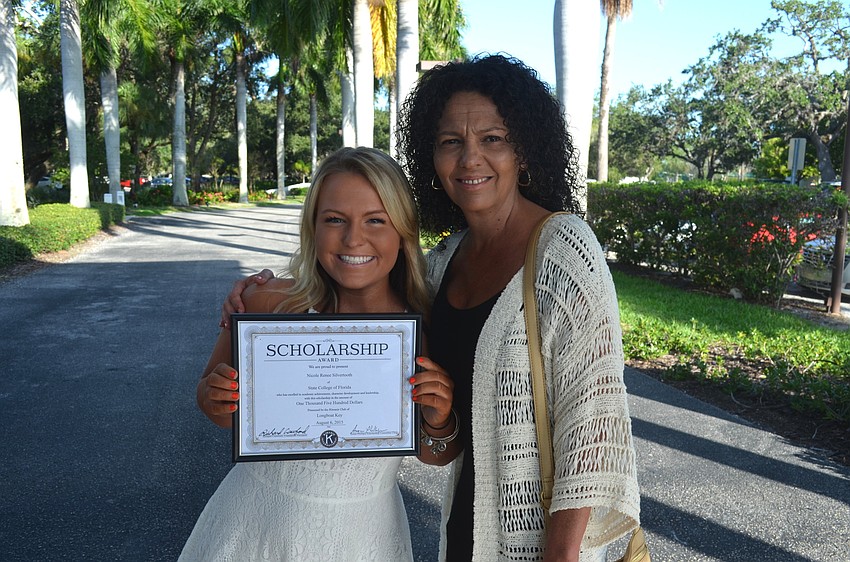 Scholarship recipient Nicole Silvertooth with mom, Lisa