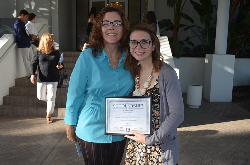 Scholarship recipient Madeline Lee Ruch with mom, Gina