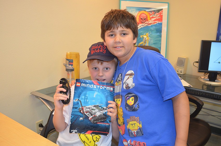 Aidan Hurley, 9, and Jack Fletcher, 8